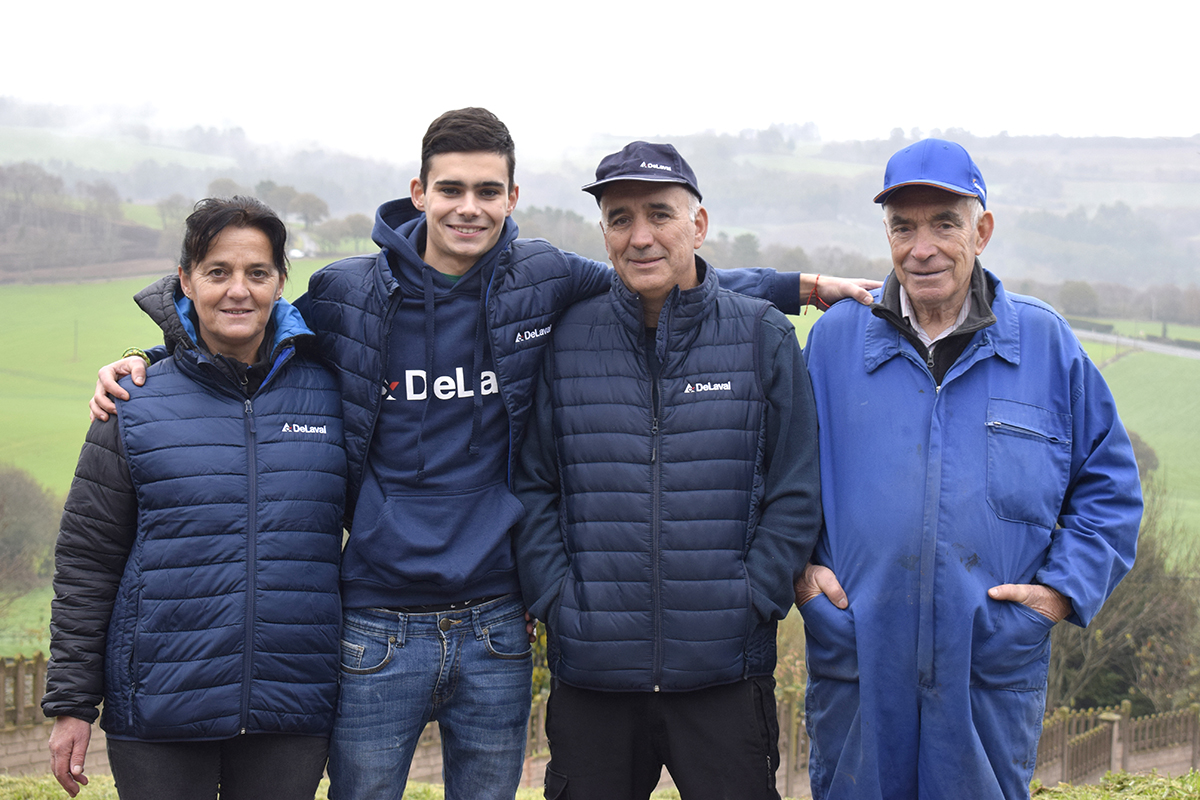 ganaderos DeLaval familia granja estanqueiro